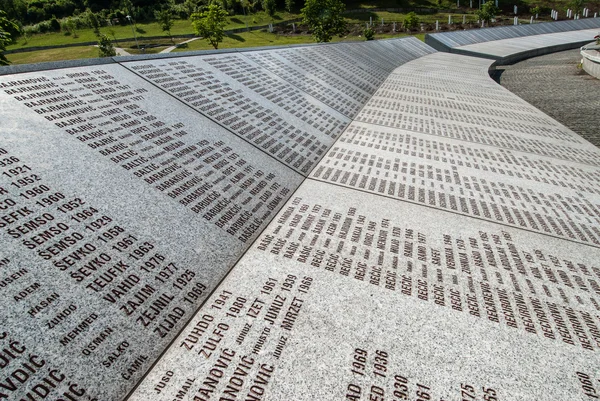 Memória do genocídio de srebrenica — Fotografia de Stock