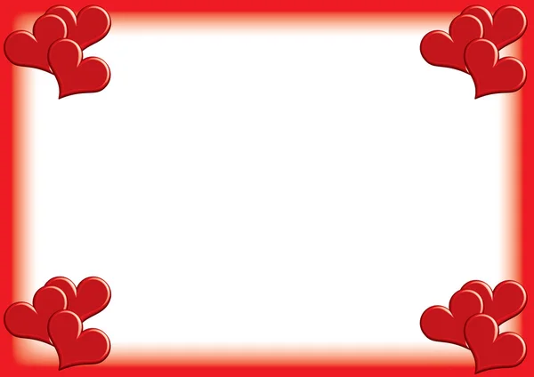 Fotomoldura Valentine — Fotografia de Stock