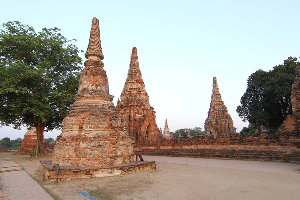 Ancien Temple Dans Zone Parc Historique Ayutthaya Thaïlande — Photo