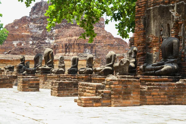 Gamla Gamla Templet Ayutthaya Historical Park Området Thailand — Stockfoto