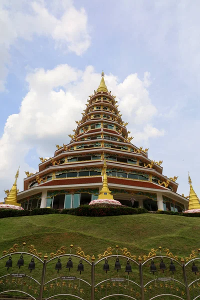 Chiang Rai Thajsko Července 2020 Wat Huay Pla Kang Slavný — Stock fotografie