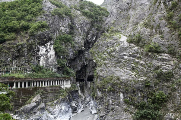 Vista Natureza Paisagem Montanha Parque Nacional Taroko Hualien Taiwan — Fotografia de Stock