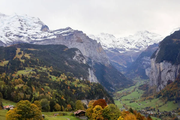 Vista Del Pueblo Rural Naturaleza Medio Ambiente Suiza — Foto de Stock