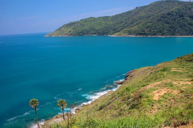 Tayland manzaralı tropikal deniz manzarası.