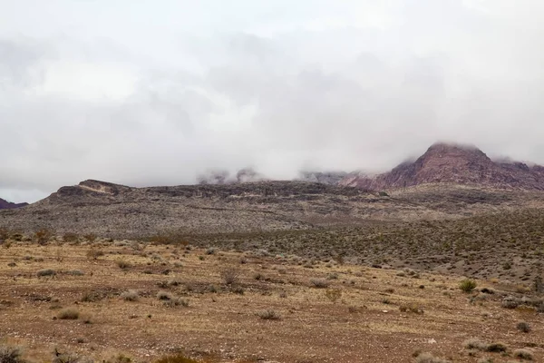 Över Red Rock Canyon National Park Dimmig Dag Nevada Usa — Stockfoto