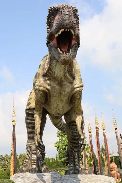 Pattaya Tailandia Enero 2022 Estatua Los Dinosaurios Hermosa Para Viajar — Foto de Stock