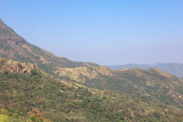 Veduta Della Montagna Paesaggio Foresta Khao Kho Thailandia — Foto Stock