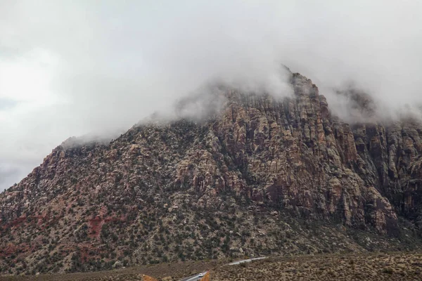 Över Red Rock Canyon National Park Dimmig Dag Nevada Usa — Stockfoto