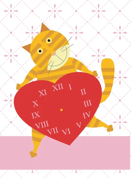 Idő macska szerelem — Stock Fotó