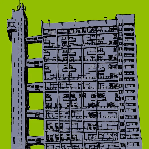 Wieży bloku — Zdjęcie stockowe