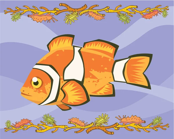 Nemo, illustrativo pesce pagliaccio — Foto Stock