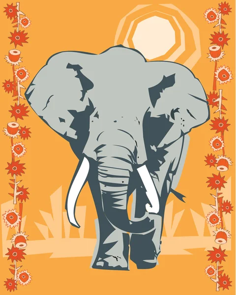 Olifant illustratieve — Stockfoto