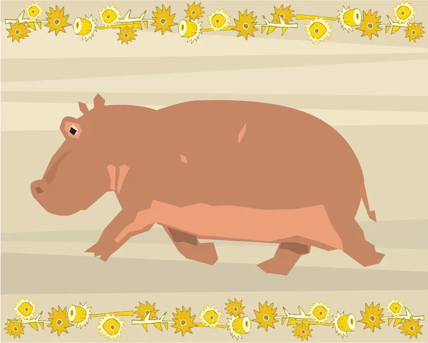 Hipopotam poglądowych — Zdjęcie stockowe