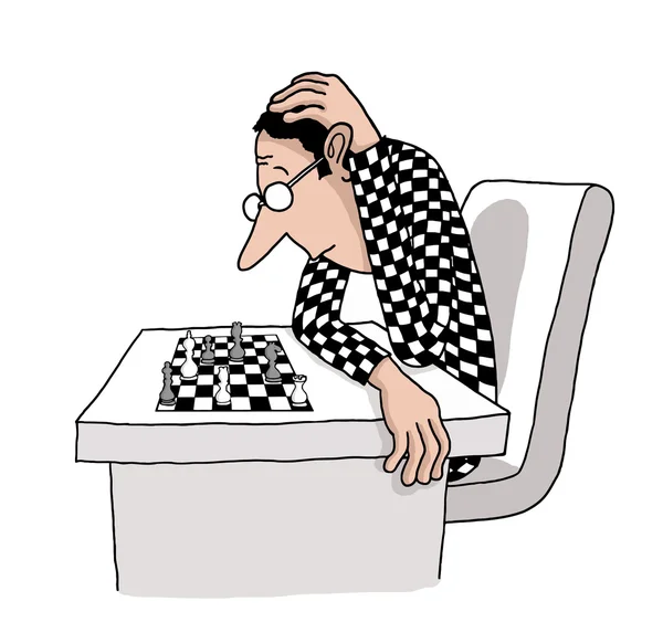 Un joueur d'échecs — Photo