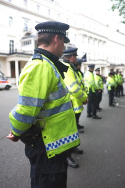 İngiltere'de polis cordon