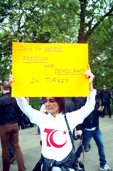 Turkish Protester — Stock Photo, Image