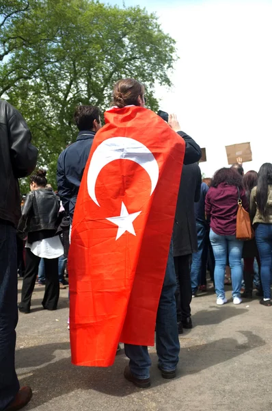 Протестующие в Турции — стоковое фото