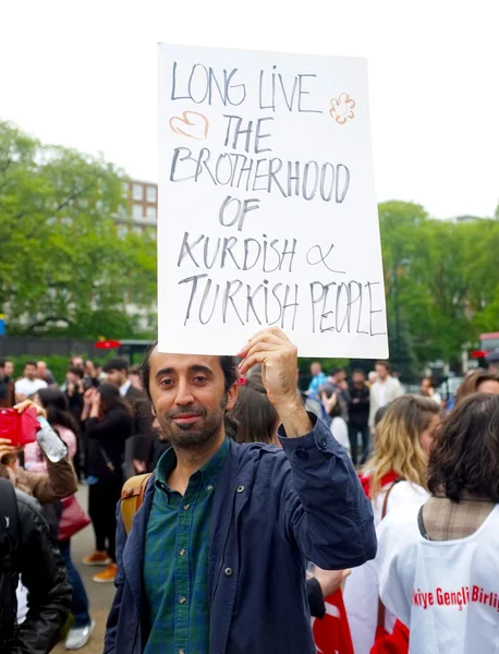 Manifestante turco — Foto Stock