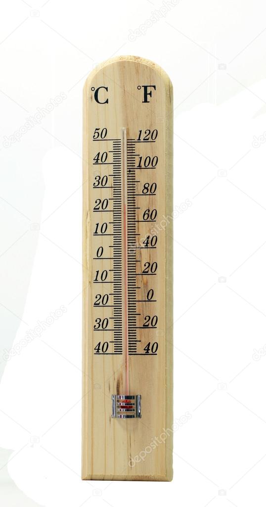 Wooden thermometer