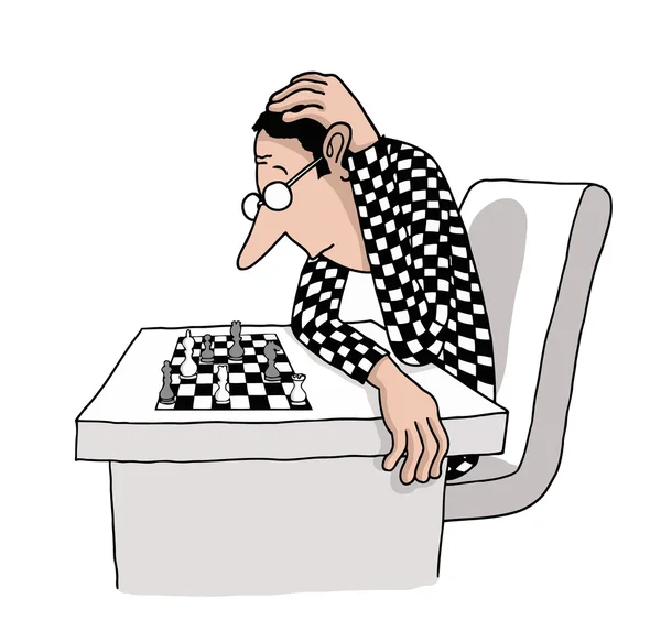 Joueur d'échecs — Image vectorielle