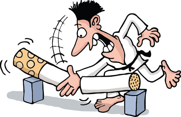 Бросить курить с карате
