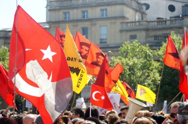 Londra'da Protestocular