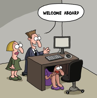 utangaç yeni işçisi kadın ofis