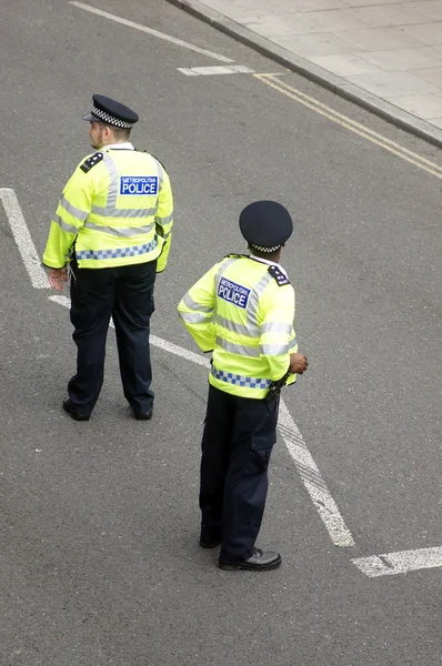 London Police on the Street — Stock Photo, Image