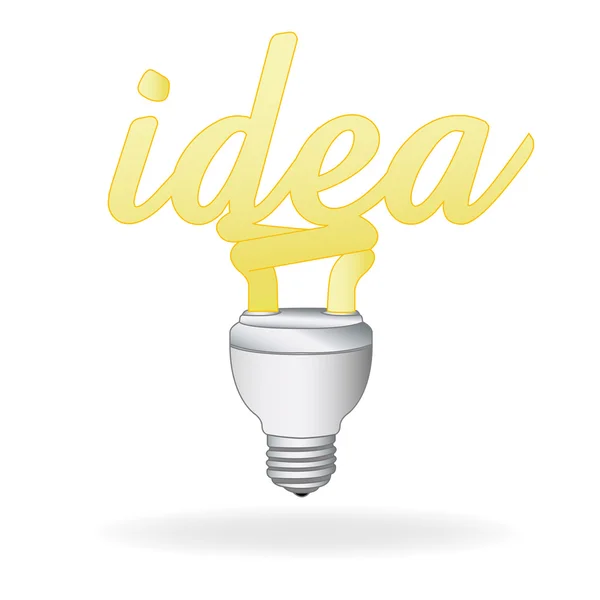 Light bulb idea vector — Stock Vector