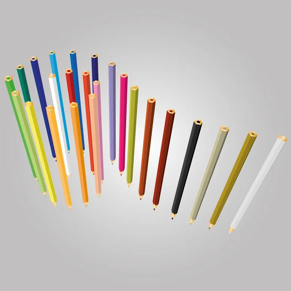 Farbvektor Bleistift — Stockvektor