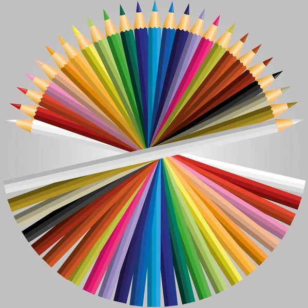 Μολύβι χρώμα διάνυσμα — Διανυσματικό Αρχείο