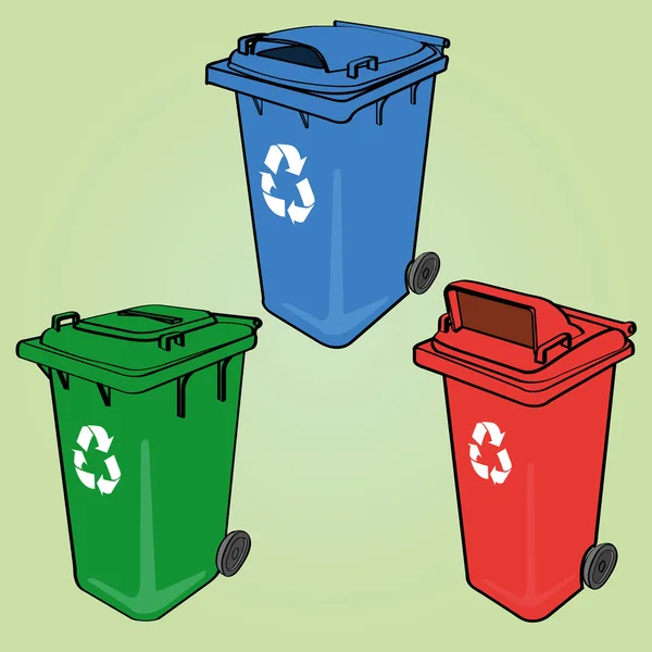 Reciclar bin vector — Vetor de Stock