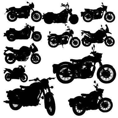 klasik motosiklet vektör