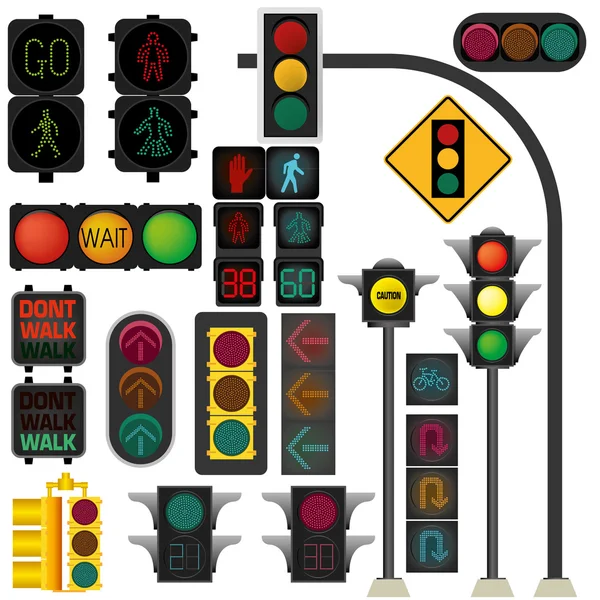 Traffic light vector — Stock Vector