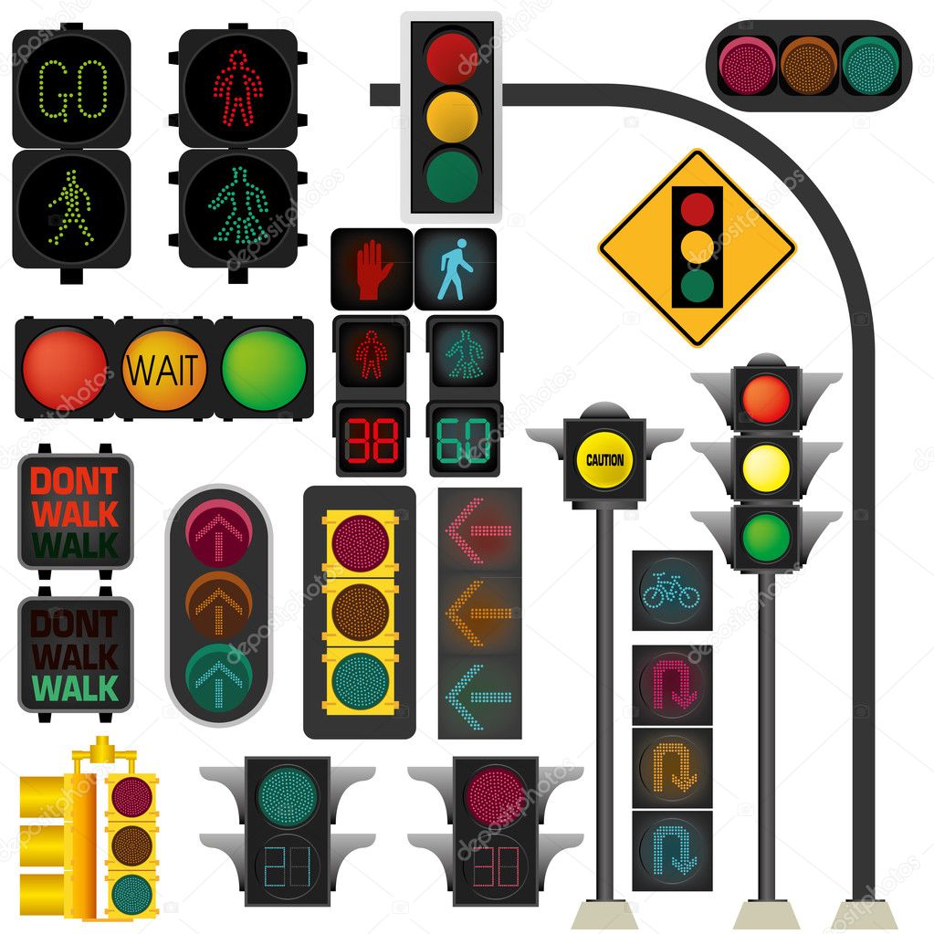 Traffic light vector