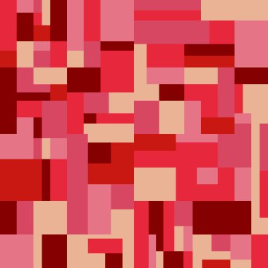 kesintisiz ton kırmızı kare dikdörtgen plan vektör