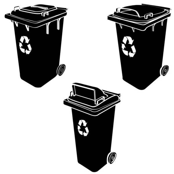 Reciclar bin vector — Vetor de Stock