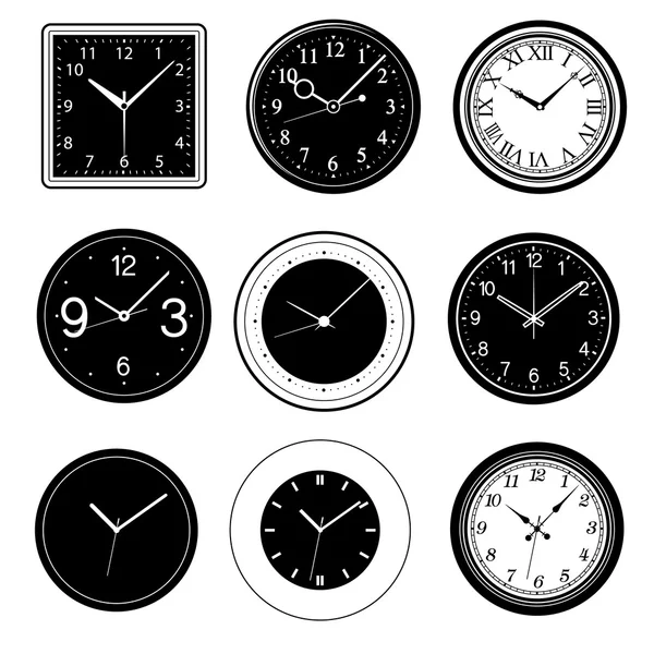 Reloj de pared vector — Vector de stock