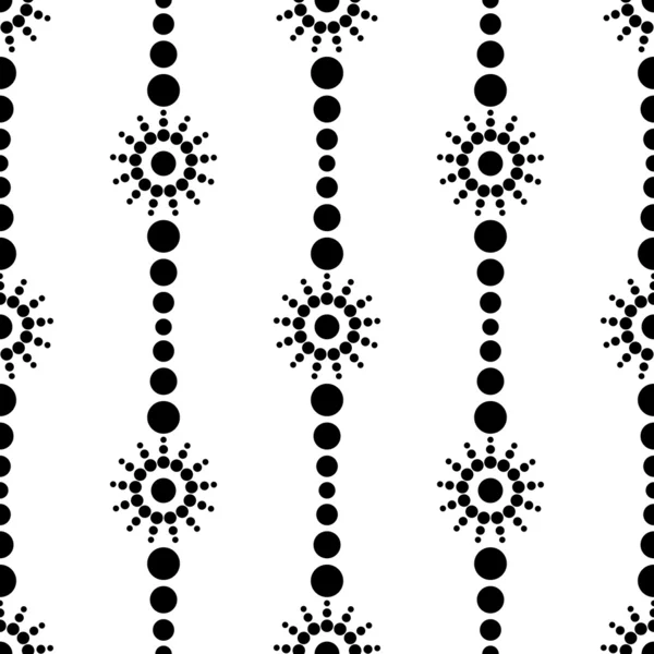 Seamless black Polka dot abstract background vector — Stock Vector