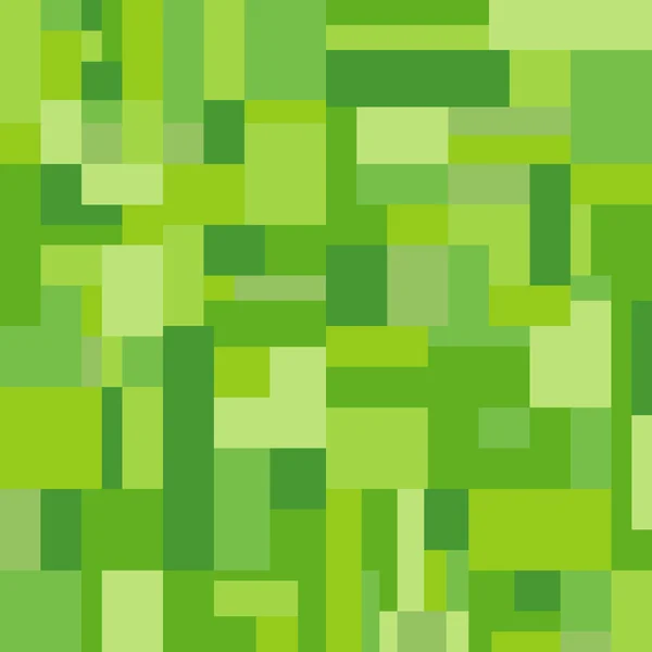 Nahtlose grüne quadratische Rechteck-Hintergrundvektor — Stockvektor