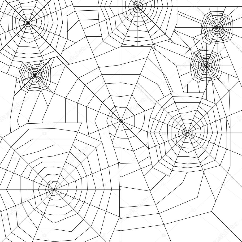 cobweb silhouette vector