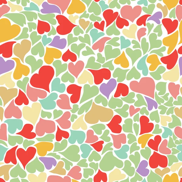 Seamless pastel heart background vector — Stockvector