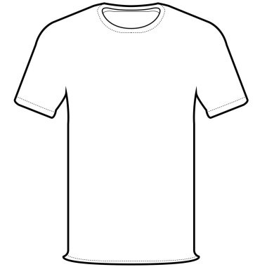 Açık t-shirt vektör