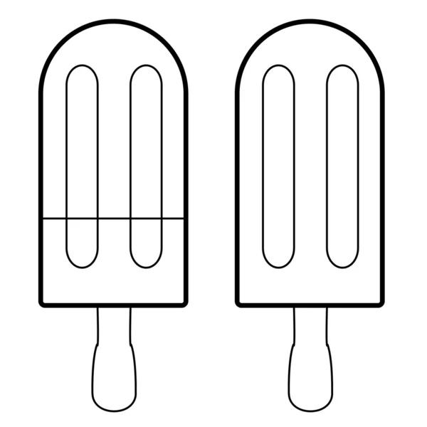 アイスクリームのスティックのベクトル — ストックベクタ