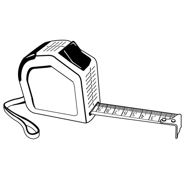 Patronen Meter skizzieren Vektor — Stockvektor