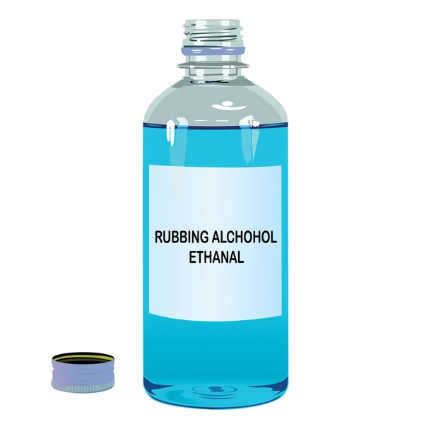 Tarcie alkoholu etanal wektor — Wektor stockowy