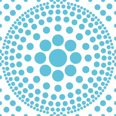 kesintisiz mavi polka soyut tasarlamak vektör