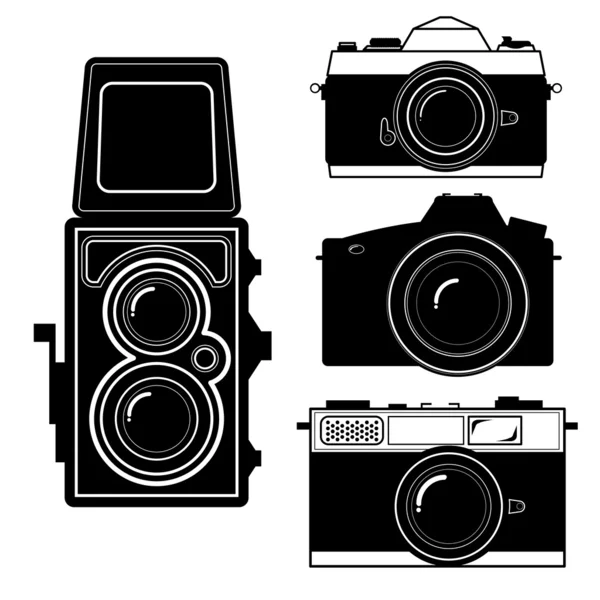 Fotoğraf makinesi vintage fotoğraf makinesi vektör — Stok Vektör