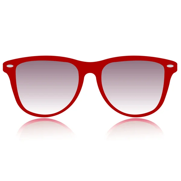 Roter Sonnenbrillenvektor — Stockvektor