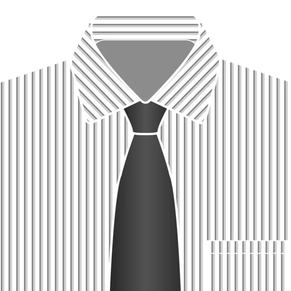Вектор рубашки и галстука — стоковый вектор